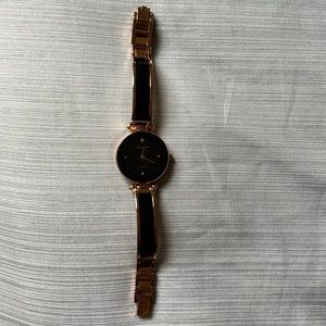 Ann Klein Black & Gold Women’s Watch